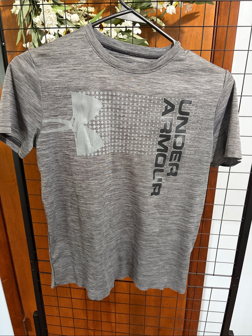 Under Armour Gray Heather Performance Logo Short Sleeve Tee